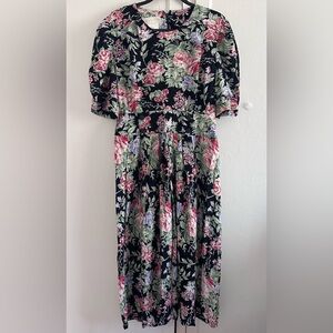 Vintage Floral Maxi Dress